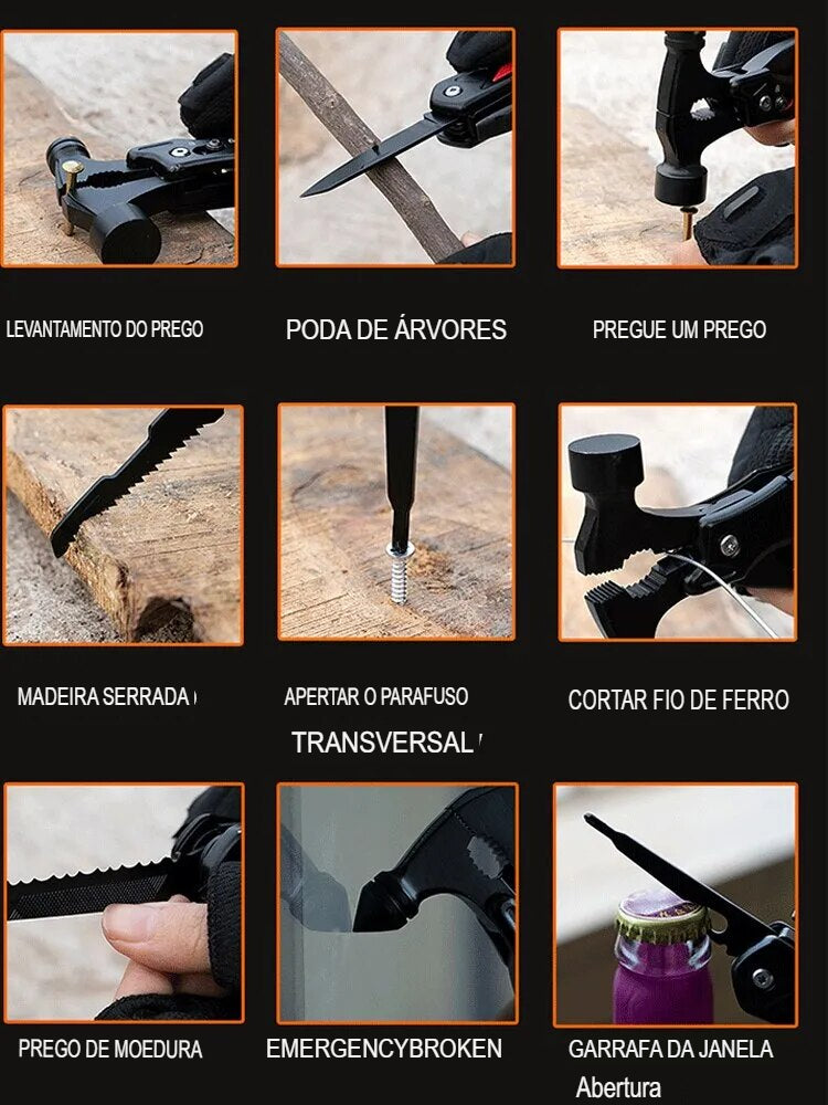 Martelo Multifuncional Completo 9 em 1
