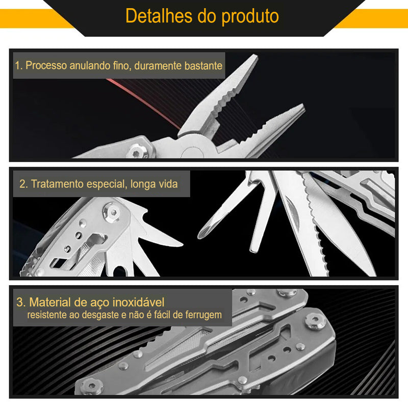 Alicate dobrável portátil - Multiferramentas