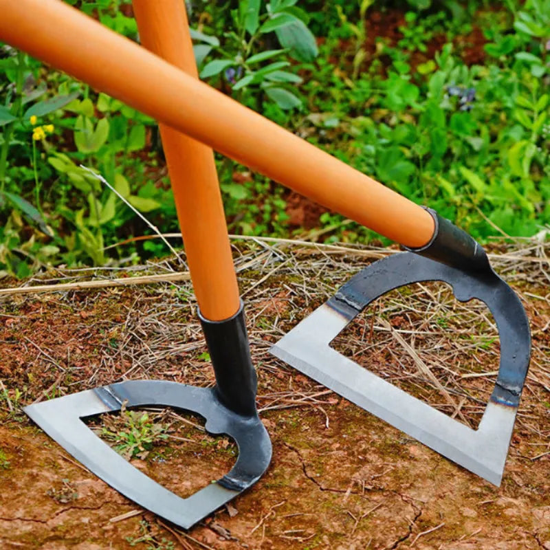 Enxada de aço portátil para jardinagem